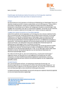 Titelseite Forderungspapier BIK nach einer staatlichen Koordinierungssstelle zur Umsetzung der Istanbul-Konvention