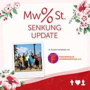 Mehrwertsteuer-Senkung - Spendenaktion Blutsgeschwister f&uuml;r Frauenhauskoordinierung e.V.