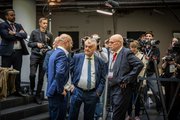 Brandenburgs neuer Innenminister Ren&eacute; Wilke (parteilos), Nordrhein-Westfalens Innenminister Herbert Reul (CDU) sowie Bremens Innensenator und IMK-Vorsitzender 2025, Ulrich M&auml;urer (SPD)