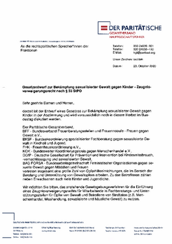 Gemeinsamer Brief an rechtspolitische Fraktionen