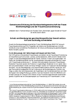 Runder Tisch FHK Stellungnahme Rechtsanspruch + Finanzierung