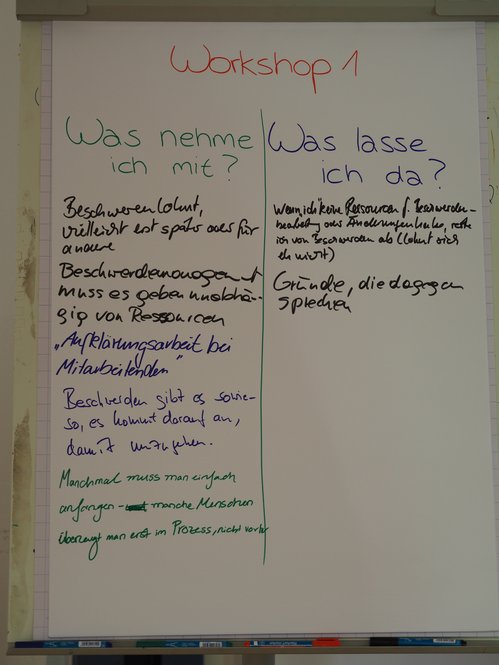 Workshop 1 - Was nehme ich mit?