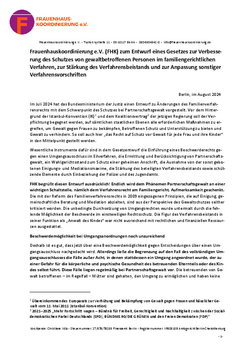 Abbildung Zusammenfassung Stellungnahme FHK zu FAmFG